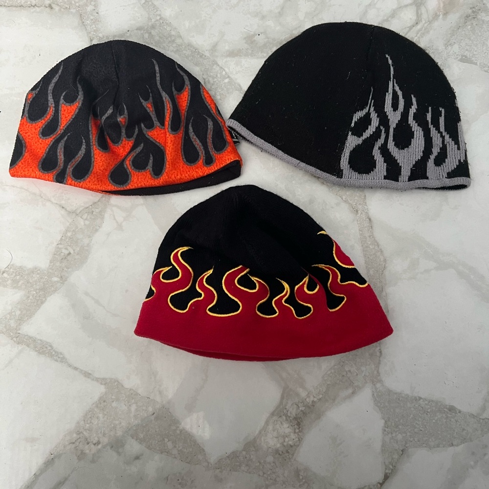 3 flame beanie bundle - Picture 2 of 2